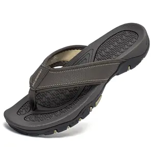 HOBIBEAR Men's Sport Flip Flops - Hiking Strap Sandals with Rubber Sole, Arch Support, Waterproof Design, Comfortable Casual Thong Shoes, Ideal for Outdoor Use, Perfect Fathers Day Gift,summervibes HOBIBEAR Men's Sport Flip Flops - Hiking Strap Sandals with Rubber Sole, Arch Support, Waterproof Design, Comfortable Casual Thong Shoes, Ideal for Outdoor Use, Perfect Fathers Day Gift,summervibes