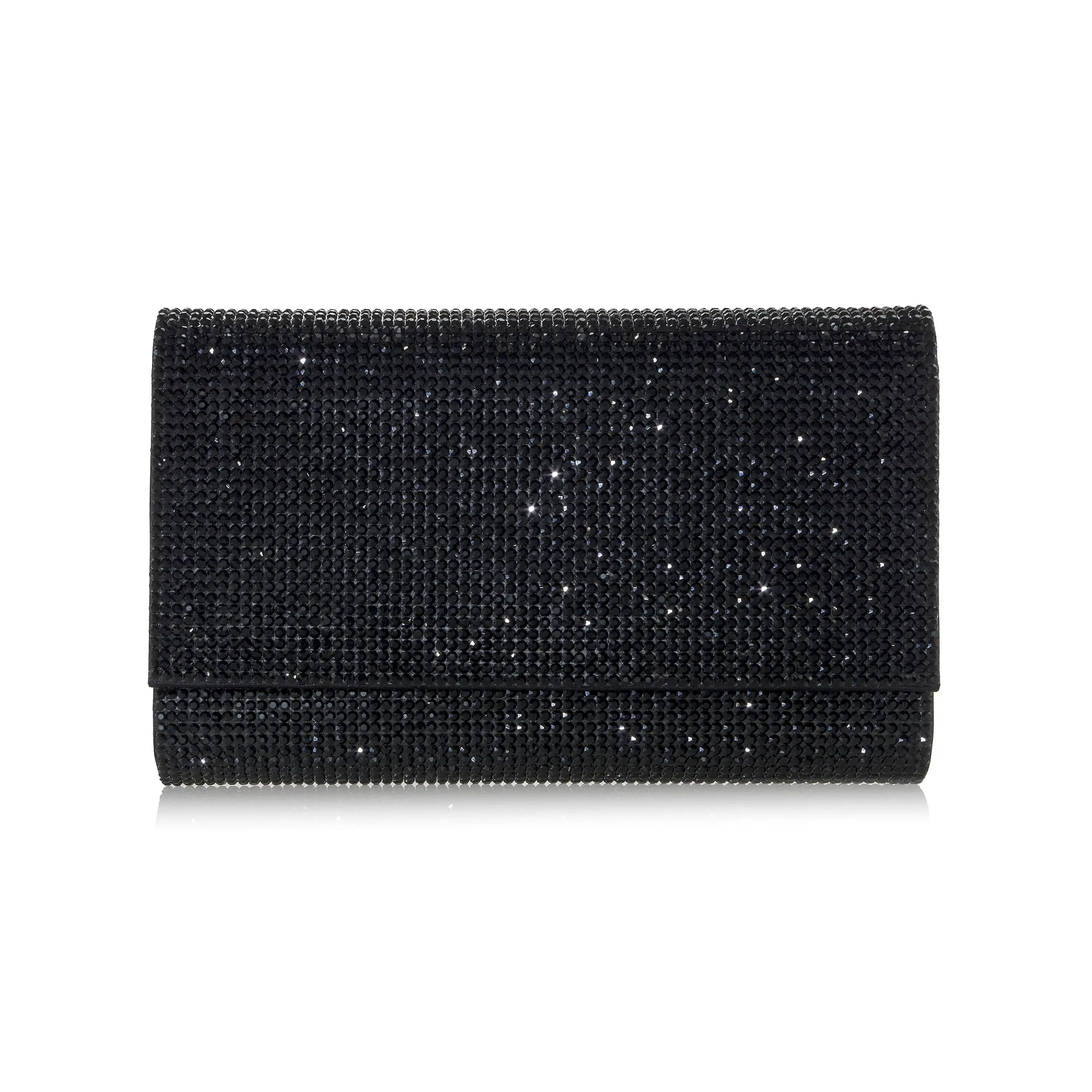 Fizzoni Black Envelope Clutch Bag