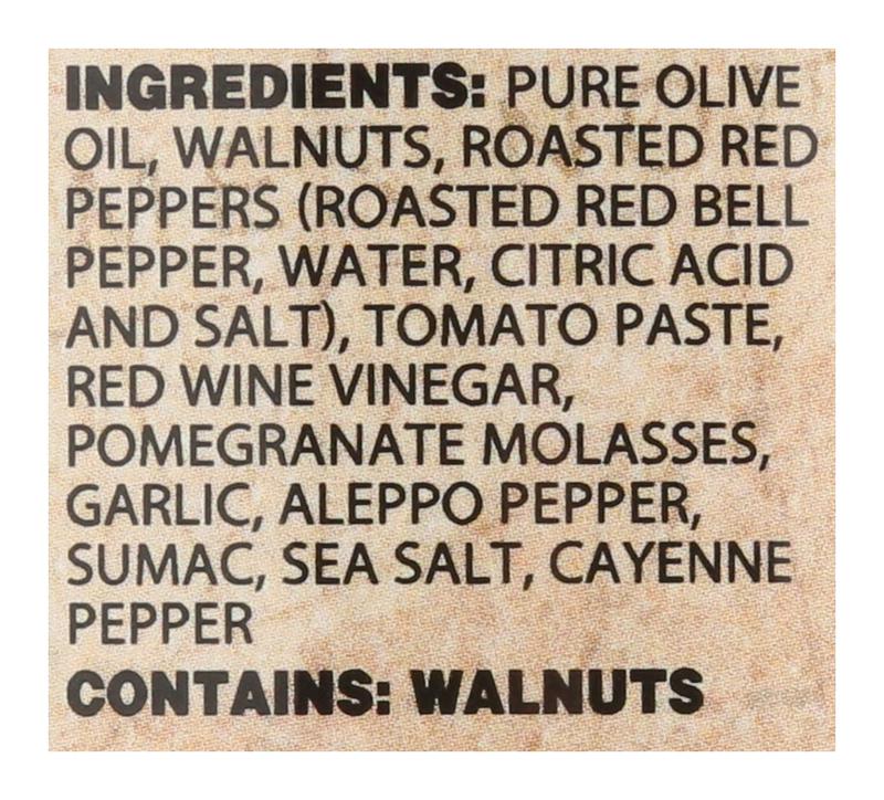 Muhammara Dip/Sauce/Spread/Topping 9oz Jar