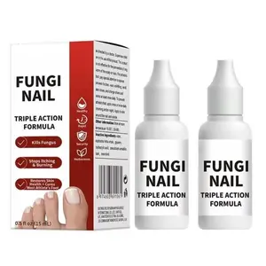 2PCS  Toenail Fungus Treatment Extra Strength, Antifungal Solution for Toenail or Fingernail, Triple Action Formula for Remove Fungal, Repair and Renewal Damaged Nails, 0.5 Fl Oz,fungi nail,Nail Repair Solution,Removes Fungus