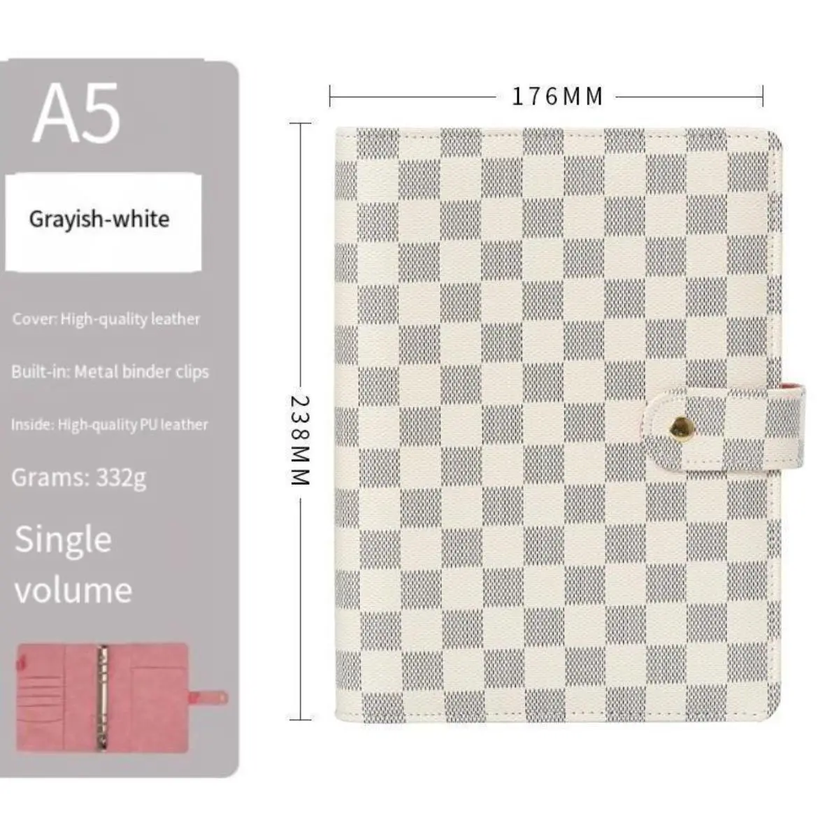 A5 grid white（inside pages）