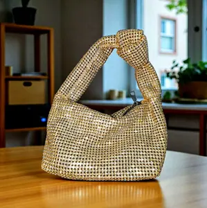 Jewel Studded Knotted Handbag 2 color No RETURNS
