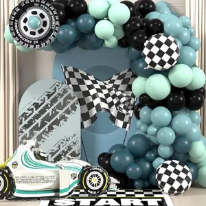 Race Car Theme Balloon Arch Kit, Mixed Color Balloon Set, Balloon Garland Arch Kit for Birthday Graduation Party Decoration, Balloon Decorations Kit, Balloon Arch Backdrop