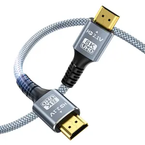 8K 10K 4K HDMI Cable 48Gbps 10FT/3M, Certified Ultra High Speed HDMI Cable Braided Cord-4K@120Hz 8K@60Hz, DTS:X, HDCP 2.2 & 2.3, HDR 10 Compatible for Roku TV/PS5/HDTV/Blu-ray (1)