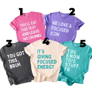 Custom Comfort Colors Funny Test Day T-Shirt, Matching State Testing Teacher Team Shirts, Gen Z School Testing Day Tee, Testing Coordinator Shirt, You Got This Bruh