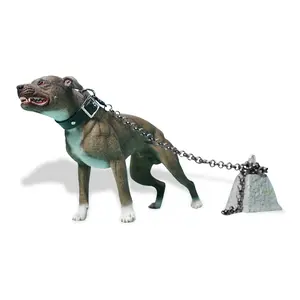 JXK Studio Pit Bull Terrier figurine, dog statue gift for dog lover Statue Series Durable Polyresin with Intricate Details