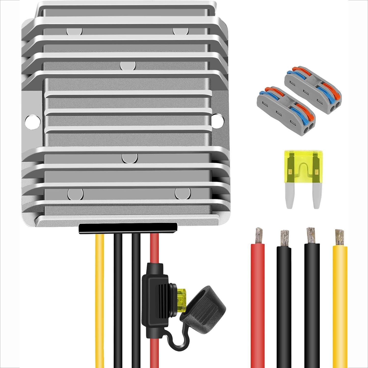 36V/48V to 12V Voltage Converter 240W 20A Regulator Step Down to 12VDC Waterproof DC Convert Reducer Power Supply Transformer Module