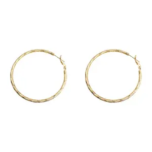 Pair Of 925 Silver Earrings, Suitable For Women, Elegant Large Circle Design, 925 Silver Color, Hypoallergenic Ear Needles, Suitable For Daily And Vacation Wear, Suitable As Valentine's Day Gift