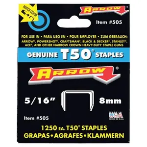 212 MAIN .31 in. T50 Staples, T50 Series, Carded Pack of 4