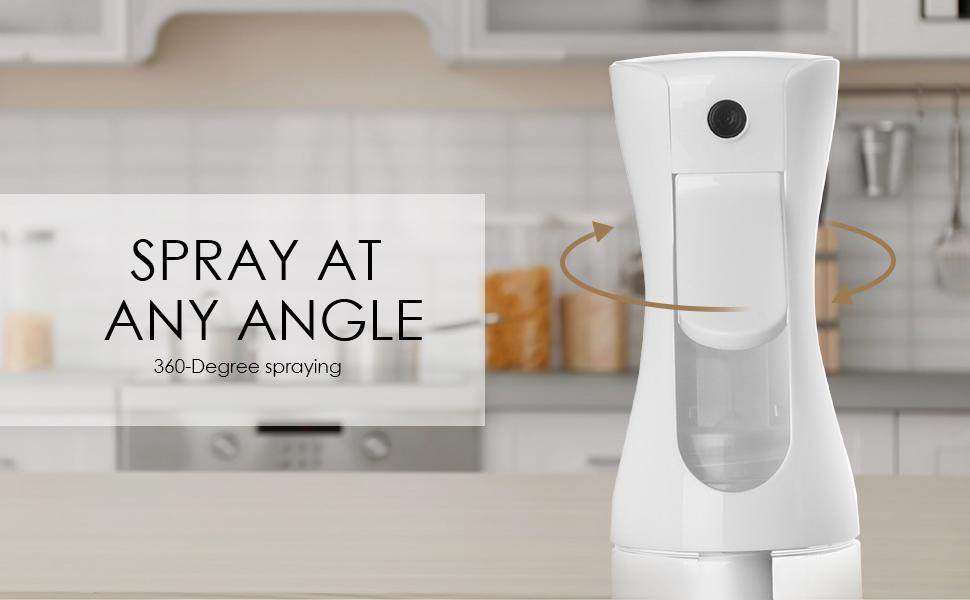 Clean storage，6.76 Oz/200ml, Continuous Spray Bottle Fine Mist Sprayer, Suitable for hairstyles, cleaning, plants, pets, and hairdressers Organiser