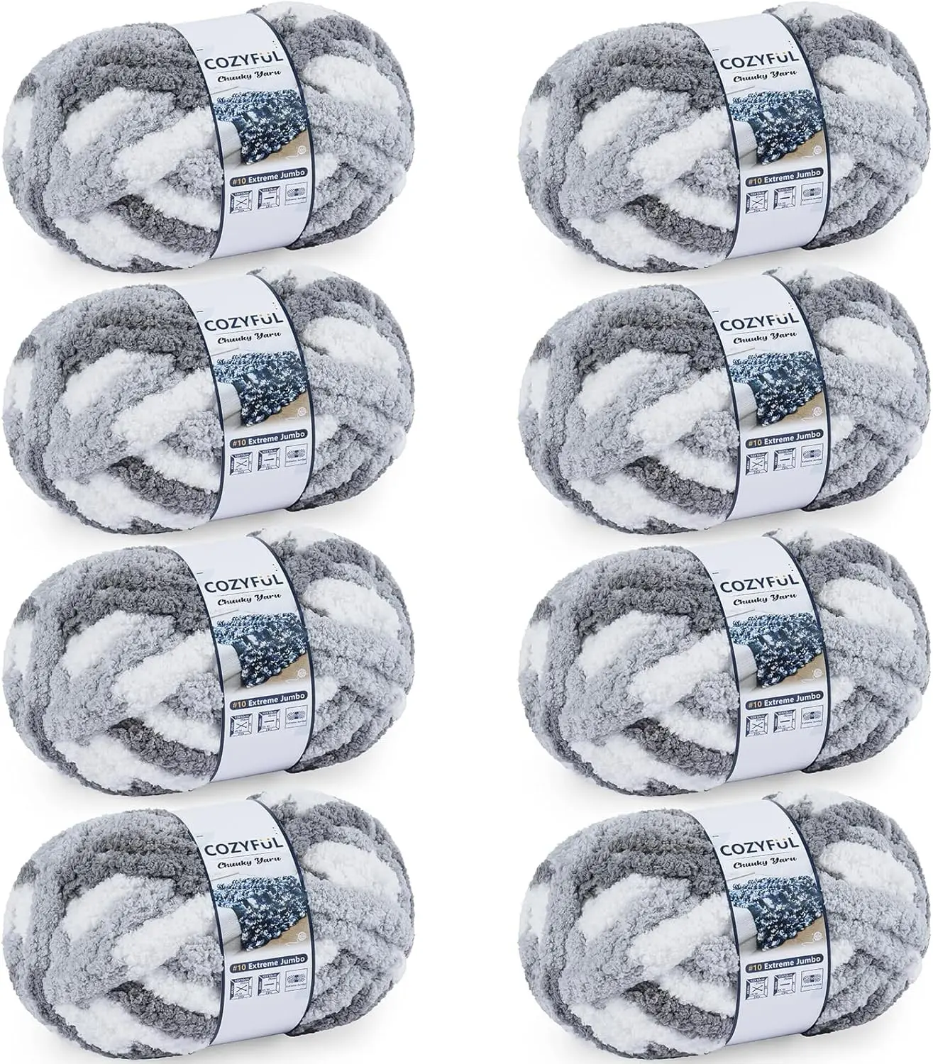 Multi Grey & White
