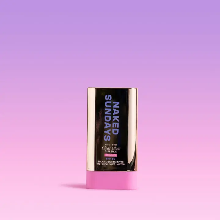 Naked Sundays SPF50 Clear Glow Shimmer Sun Stick