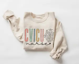 CVICU Nurse Sweatshirt • Cardiovascular ICU Nurse Sweater • CVICU Nursing Gifts • Cardiovascular Intensive Care Unit • Cvicu Graduation Gift