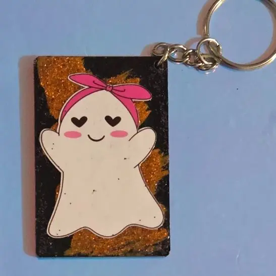 Heart Eyes Ghost - rectangle