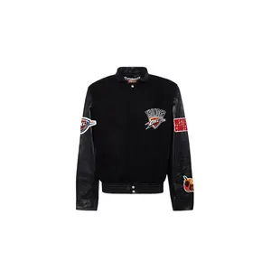 Oklahoma City Thunder Wool & Leather Varsity Jacket "Black" NBA OKL THU 105