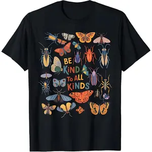 Cotton Be Kind To All Kinds Bugs Entomology Insect Collector T-Shirt