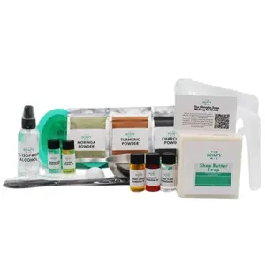 Soap Making Kit Massage Bar – DIY Spa Bars with Shea, Goat Milk, or Hemp Base + Essential Oils, Botanicals & Mold – Complete Soap Crafting Set