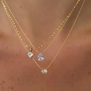 EVRY JEWELS Gold or Silver Plated Women's Hypoallergenic Spoiled Girl Necklace