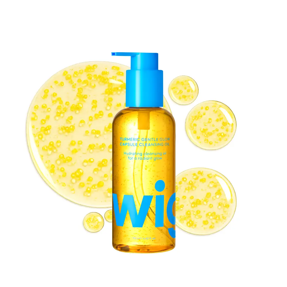 [WIGGLY] Turmeric Gentle Glow Capsule Cleansing Oil, Moisturizing Makeup Remover for all skin types, Low-Irritation | Korean Skin Care
