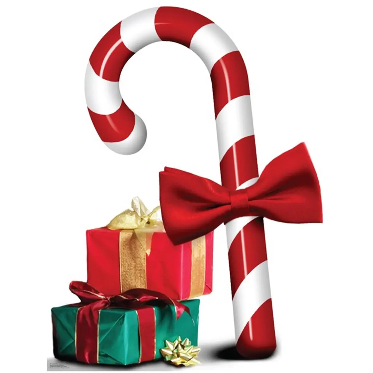 Advanced Graphics 941 Large Solid Corrugated Candy Cane Life-Size Cardboard Stand-Up, Decorative Home Decor, Room Decor