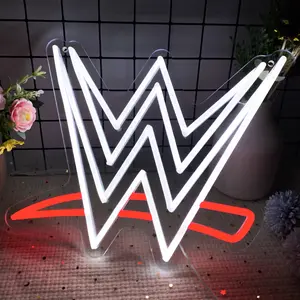 Wrestling Themed Neon Wall Decor, Decorative Neon Light, a Wrestling Ring atmosphere glowing wall sign with an acrylic backing and USB power, is a perfect gift for boxers and suitable for bedrooms, boxing rooms, bars, and parties