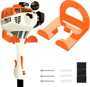 Weed Eater Hanger, Garage Organizer Trimmer Rack Wall Mount, Garden Power Tool Holder Garage Hooks for Grass Trimmer, Hedge Trimmer, Leaf Blower and  Storage, 1 Pack