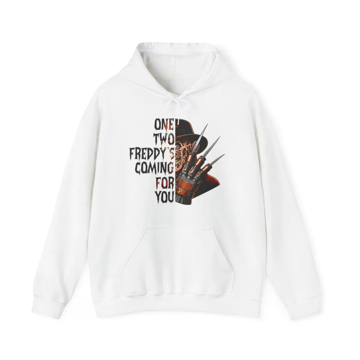 One, Two, Freddy's Coming for You Halloween Hoodie