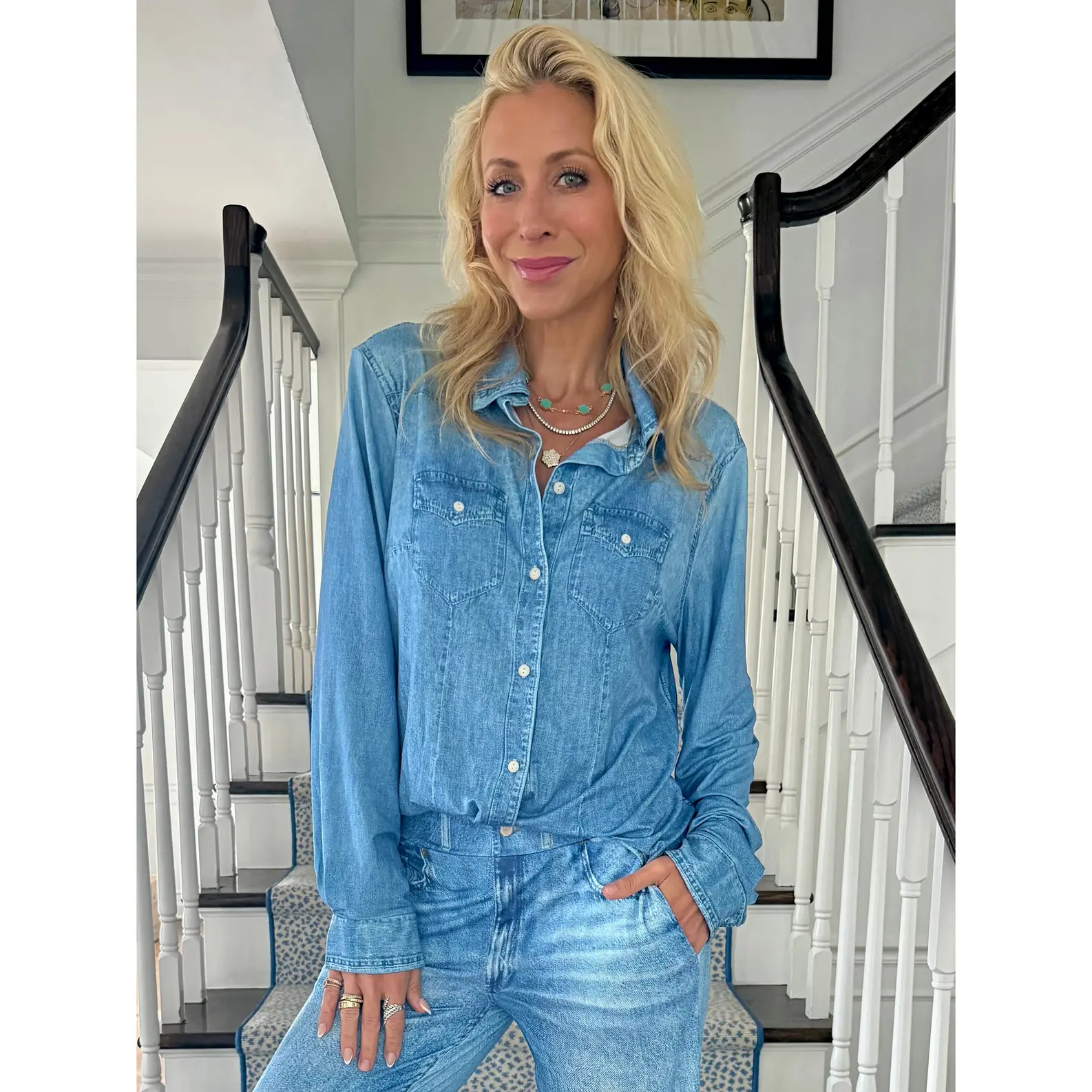 Jordann Jammies Denim Dreams Top