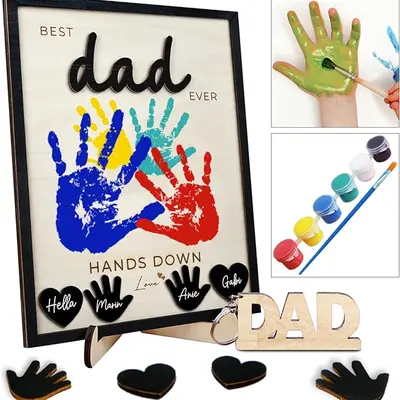 Fathers Foot Paint Gift TikTok Shop - Main Image
