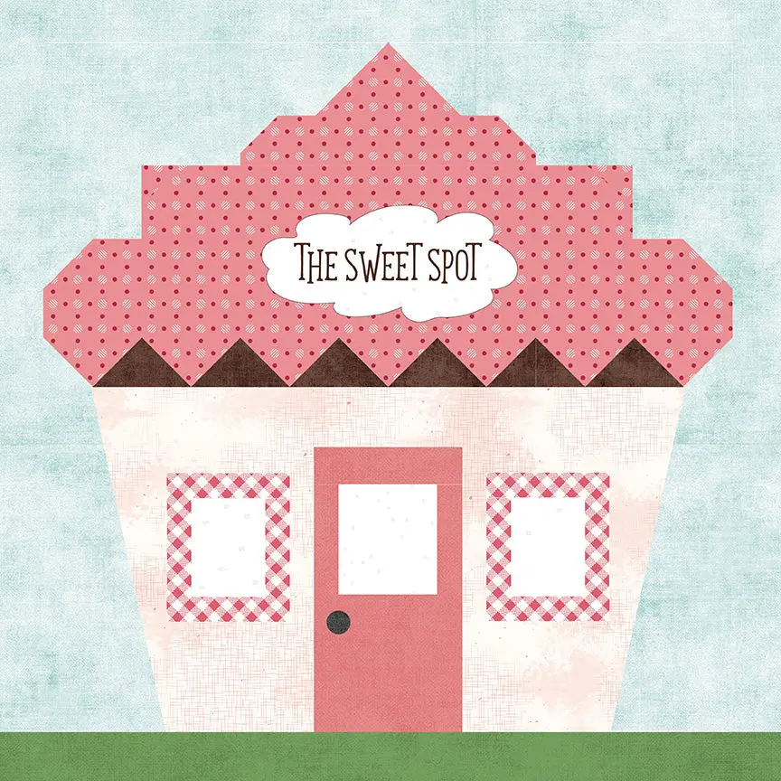 Fabric Riley Blake The Sweet Spot June 2026 Our Town Block of the Month Quilt Kit KTOT-47087