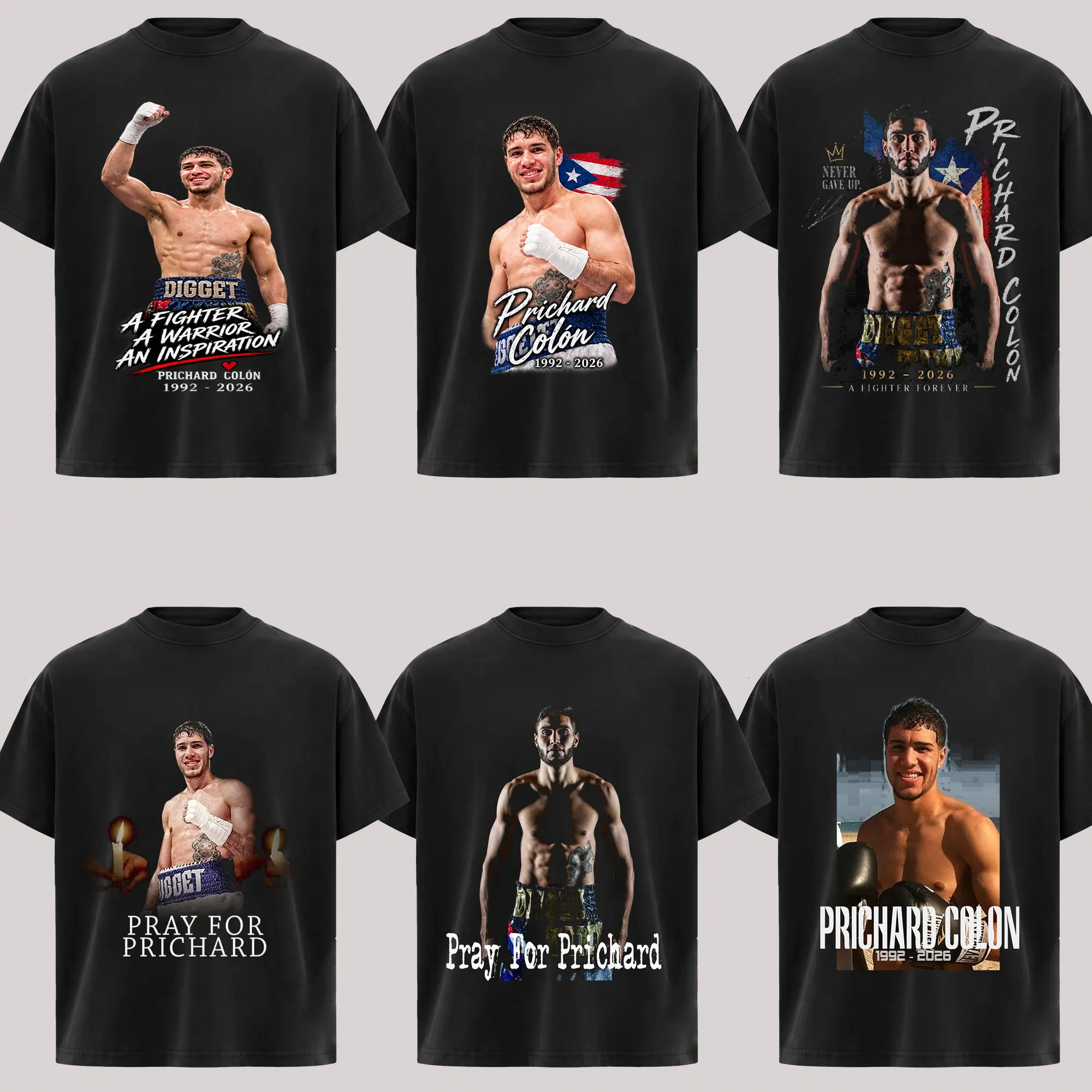 Prichard Colon Tribute Shirt, 1992-2026 Memorial Boxing Tee, Puerto Rican Boxer Graphic T-Shirt, Boxing Fan Gift
