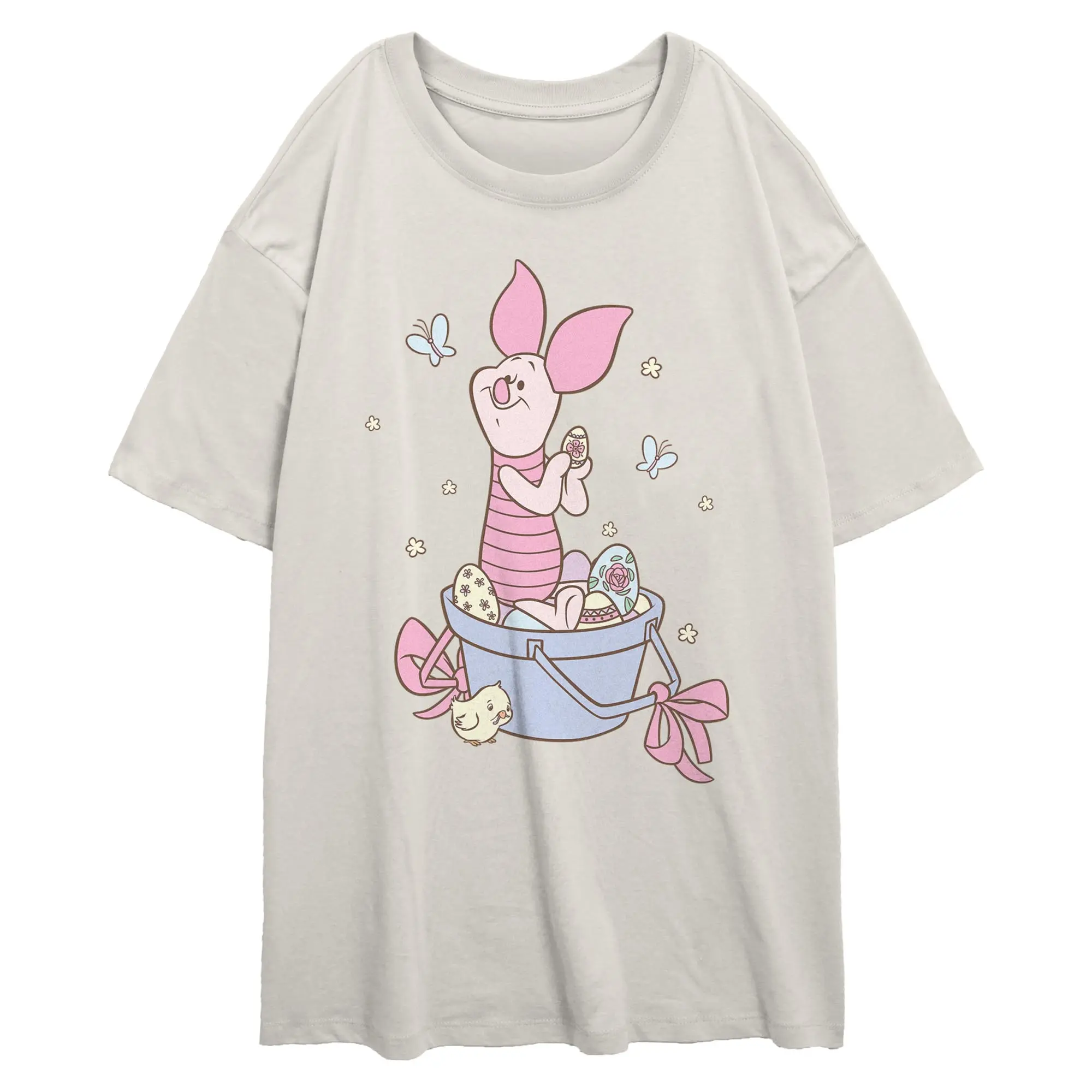 Juniors Womens Winnie the Pooh Sweet Egg Hunt Piglet T Shirt