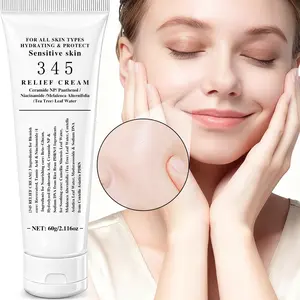 345 Relief Cream with 12 Active Ingredients | Targets Blemishes & Soothes Sensitive Skin | 177% Hydration Boost & Even Skin Tone | Ideal for All Skin Types Including Seasonal Dryness