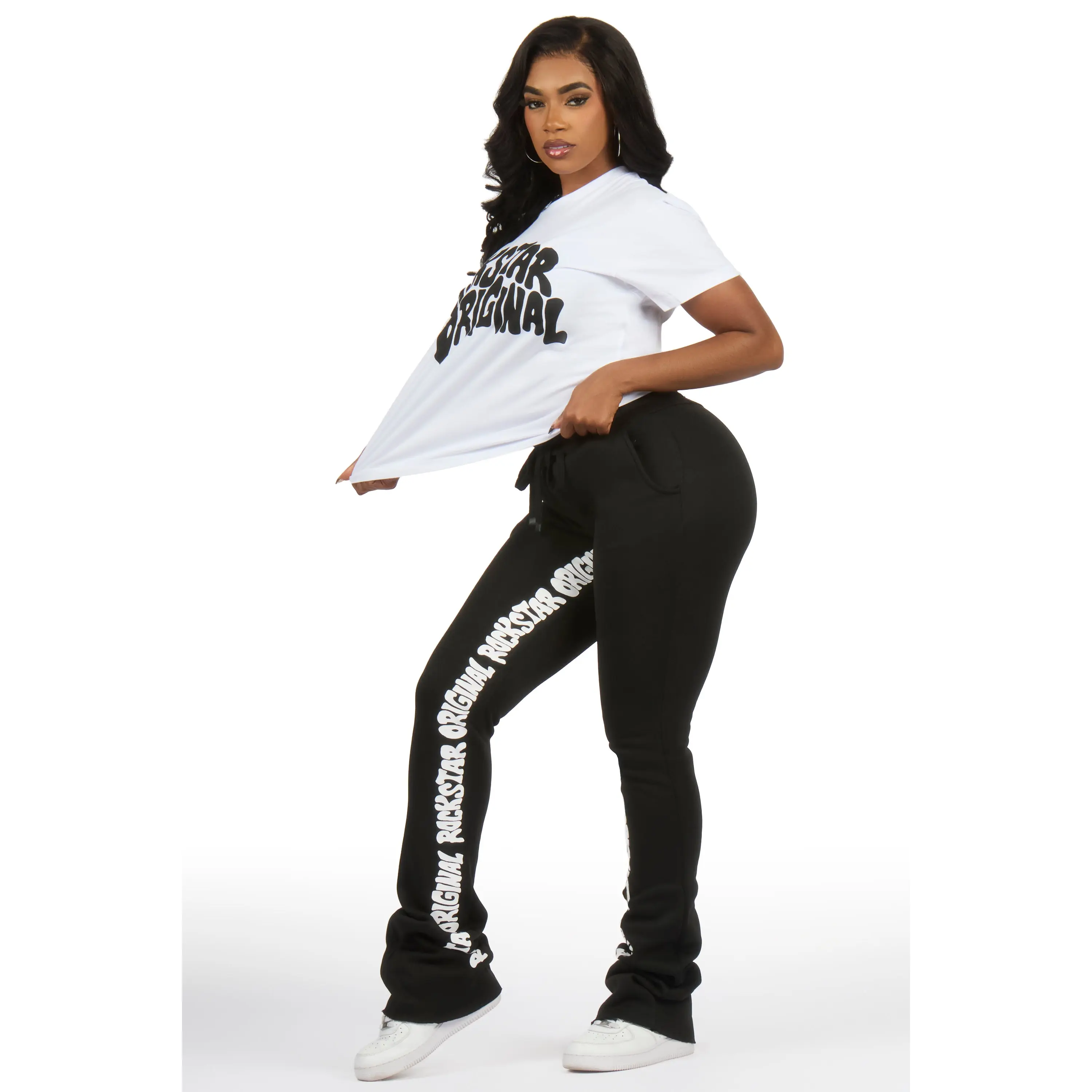 Monique White/Black T-Shirt Trackset