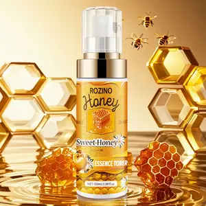 ROZINO Sweet Honey Essence Toner - Hydrating & Soothing Facial Toner for Glass Skin - 100ml Nourishing Formula with Honey Essence for Calming Irritated Skin