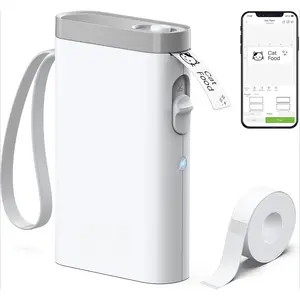 L-CWA001  Label Maker Machine with Tape, P21 Bluetooth Label Printer, Wireless Mini Label Makers with Multiple Templates for School Office Home, White