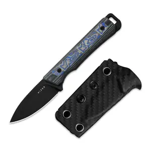 Kizer Whiskey Jack 10V Blue Micarta Handle 1108A1