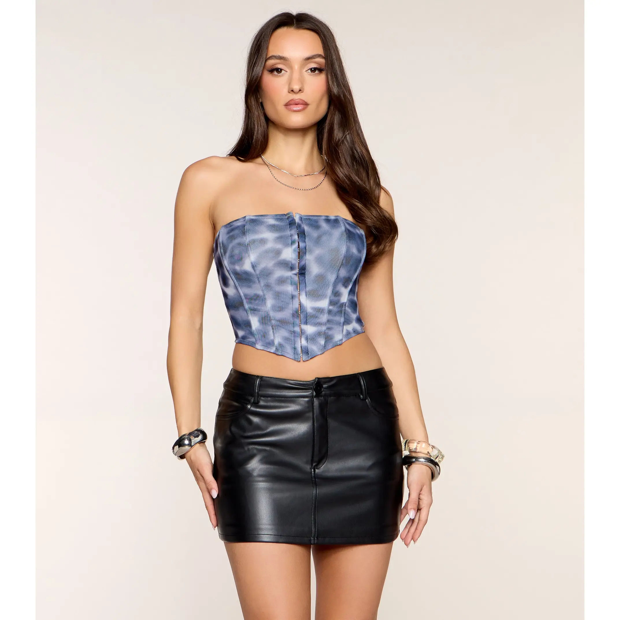 Cool Crush Leopard Mesh Bustier