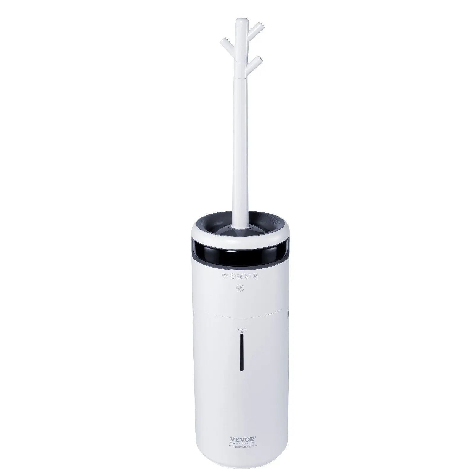 VEVOR Commercial & Home Large Room Humidifier, 16L Tank, 1291.7 sq ft Coverage, Night Light, 12h Timer, Auto Shut-Off, Greenhouse Use, 360° Rotatable Nozzle with Branch Tube