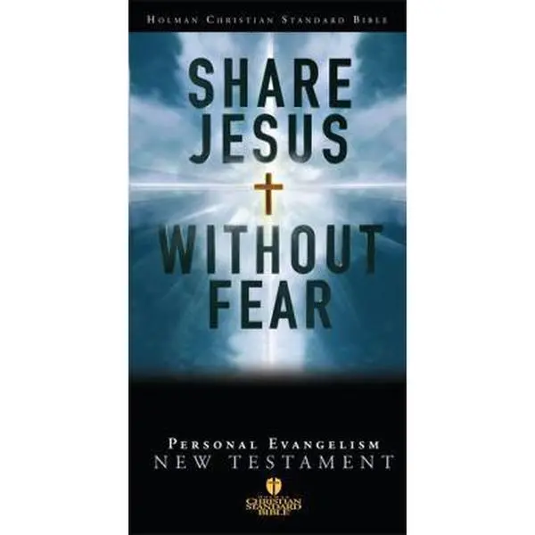 USED Book - HCSB Share Jesus Without Fear New Testament, Black Bonded Leather by Holman Bibles (Unknown) - english