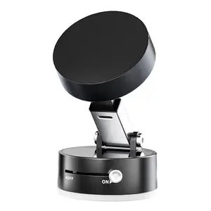 Vacuum Magnetic Phone StandStrong Magnet, Magnetic Phone Car Holder, Suction Cup Holder, Manual Magnetic Vacuum Adsorption Car Mobile Phone Holder Car Cellphone Mount Car Mount Dashboard