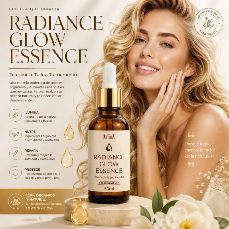 Zuiima Radiance Glow Essence 60ml Oil’s Organic and Pure