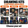 Shuttle Art Artist Quality Boxed Assortment Pencils Kit (103/116/124-Pack, 103+ Pieces) - Arts Crafts Supplies, Drawing Supplies Kit with Assorted Colored, Graphite, Charcoal Pencils in Portable Case for Adults' Educational Use,techvibes