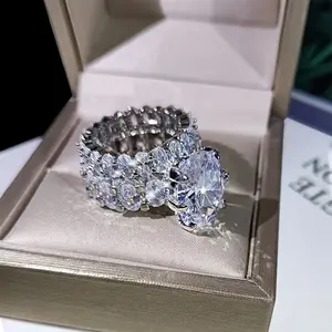 [Ring]  Wedding Ring Set |   Engagement, Commemorative, Mother's Day Gift for Wives, Girlfriends, Mothers, Sisters