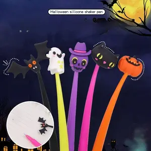 Halloween Silicone Shake Neutral Pen Black Pen Stationery Signature Pen Funny Little Demon Stationery