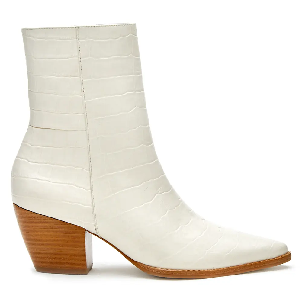Matisse Womens Caty Ankle Casual Boots Ankle Mid Heel 2-3" - Off White