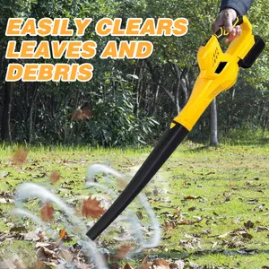 Cordless Electric Leaf Blower Powerful Motor High Speed Lightweight Ergonomic Handheld Small Leaf Cleaner Yard Cleaning Equipment, Garden, Portable, Charger