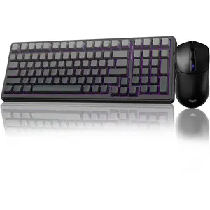 Keyboard and  Combo,  F99 Pro Mechanical Keyboards,Gasket Hot Swappable Custom Keyboard+SC580  Gaming  Black