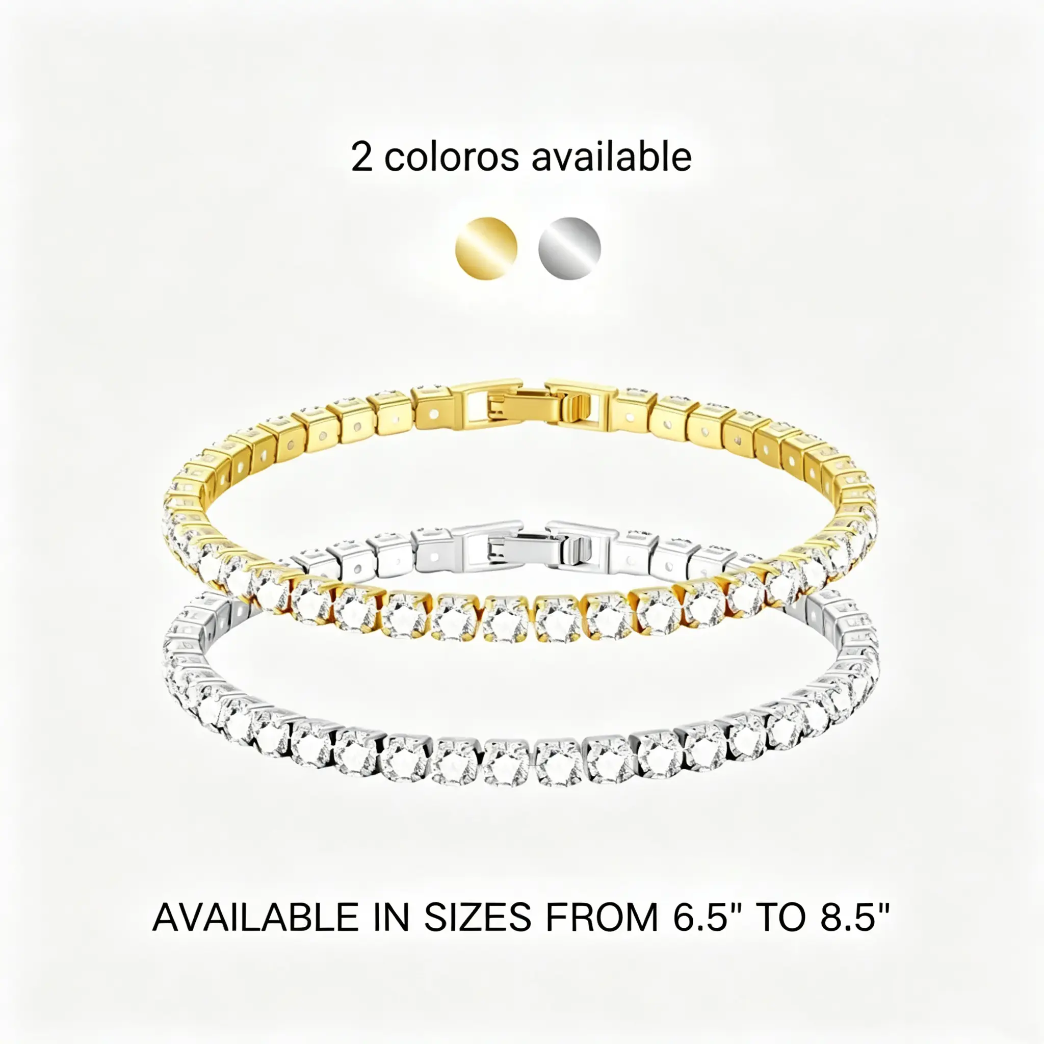 Elegant Rhinestone Decorated Tennis Chain Bracelet, Exquisite Trendy Bracelet for Women & Men, Fashion Jewelry Accessories for Daily & Party Decoration, Rhinestone Bangle Bracelet, Fashionable Bracelet Style, Bracelets Jewelry