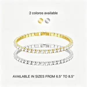 Elegant Square Cubic Zirconia bracelet, a unisex fashion accessory ideal for parties and daily wear. Trendy, versatile and delicate jewelry, perfect as a birthday gift.
